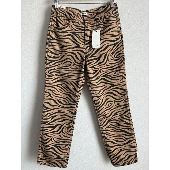 Free People X Wrangler Wild West 603 PURR High Rise Straight Leg Jeans Sz 27 NEW - Picture 8 of 16